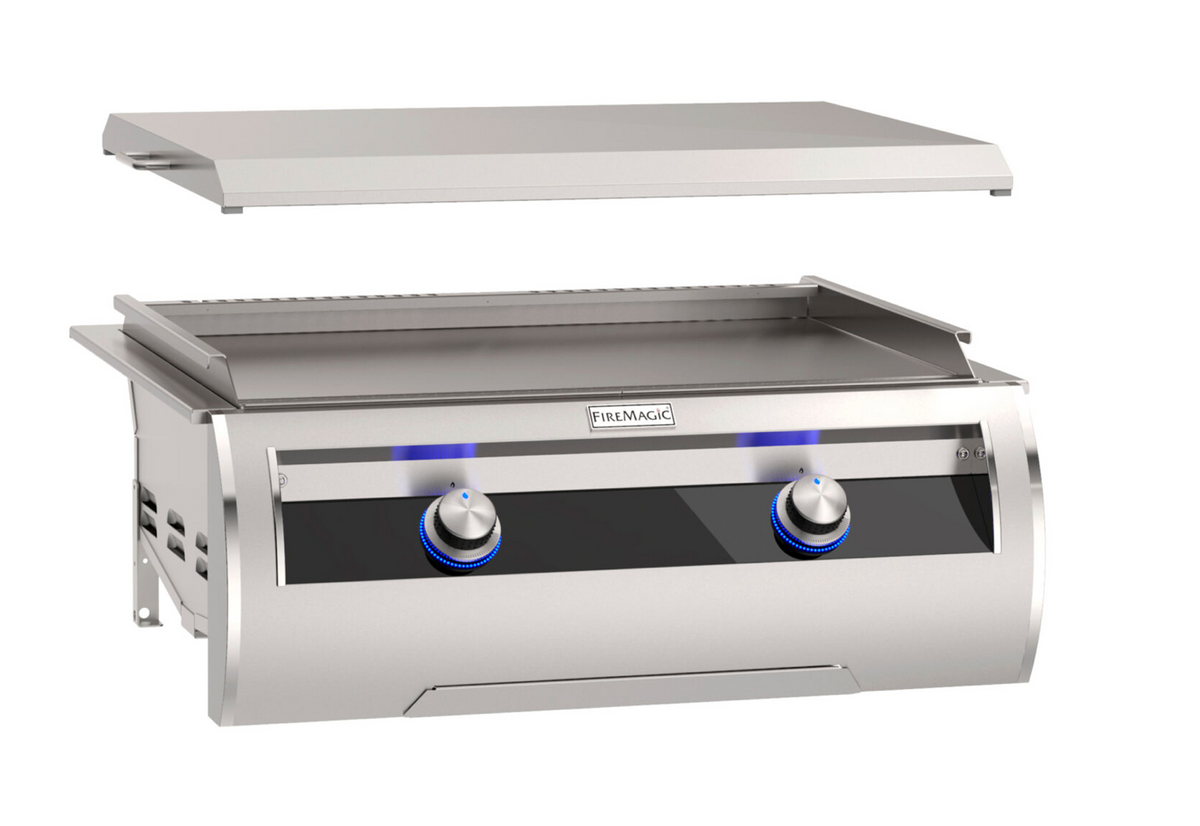 Fire Magic 30" Built-In Black Glass Gourmet Griddle - E660i-1T4N(P)