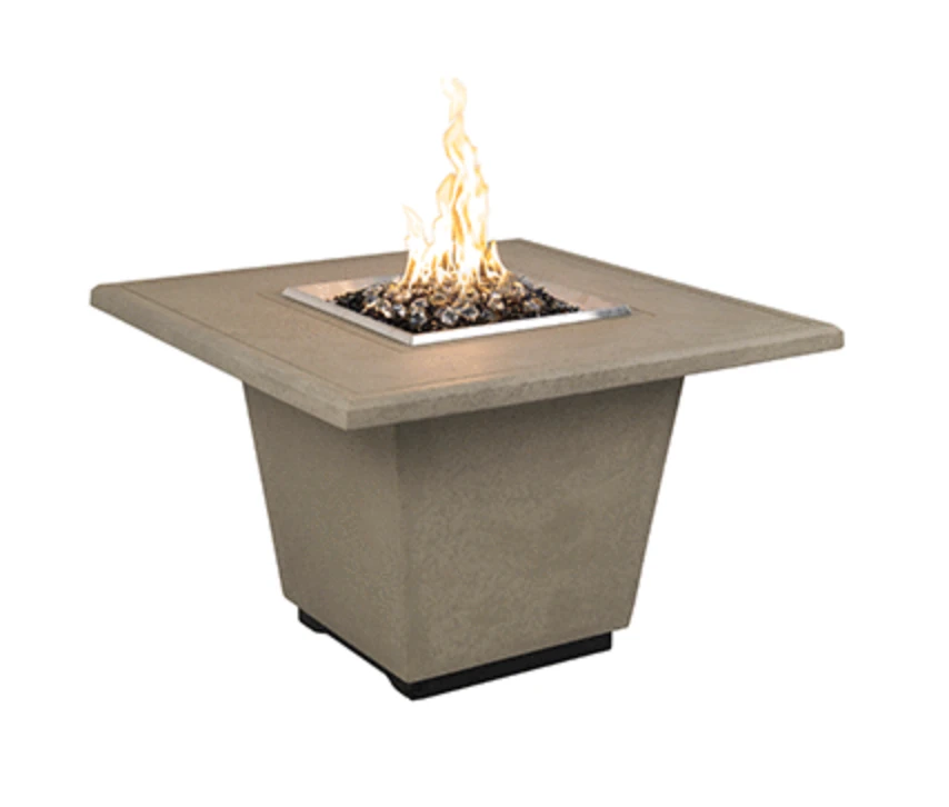 American Fyre Designs Cosmopolitan Square Chat Height Firetable - 640-xx-11-M2xC