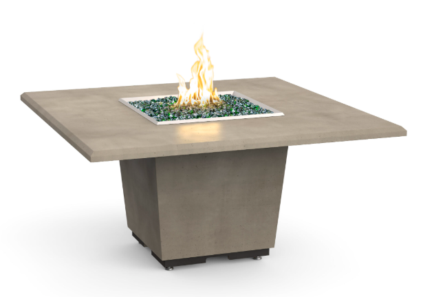 American Fyre Designs Cosmopolitan Square Dining Height Firetable - 642-xx-11-M6xC