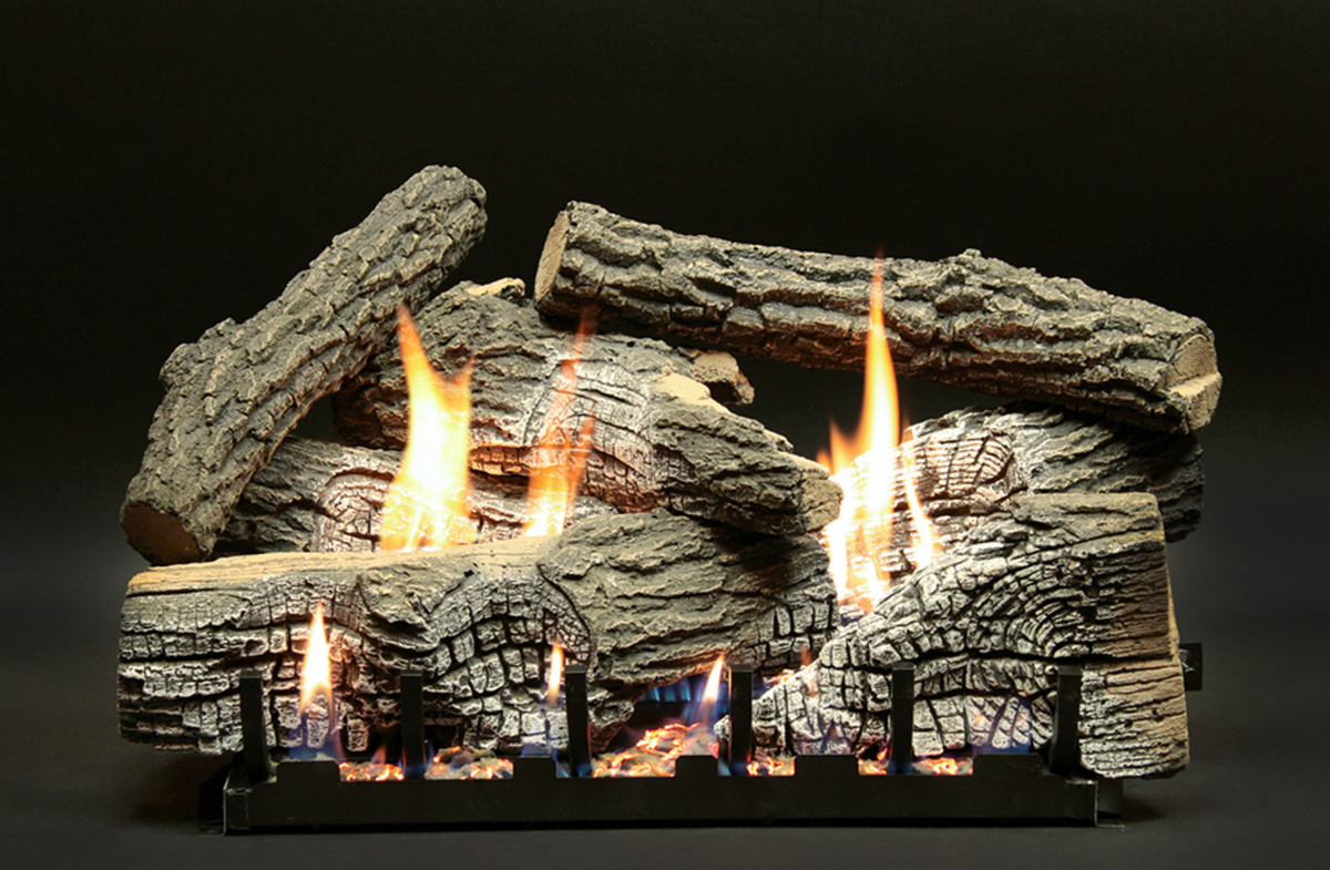 Empire WMH Super Stacked Wildwood 30" 7-Piece Refractory Log Set - LS30WRS