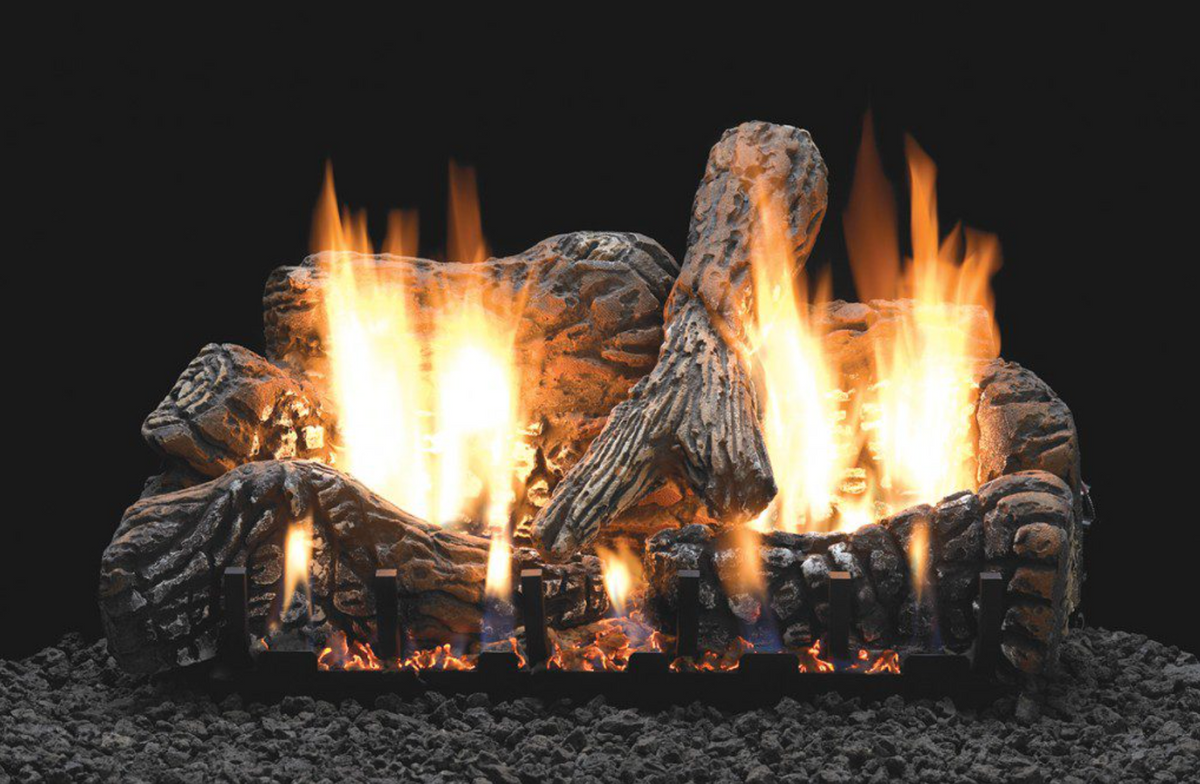 Empire WMH Charred Oak 30" 4-Piece Ceramic Fiber Log Set - LS30C2