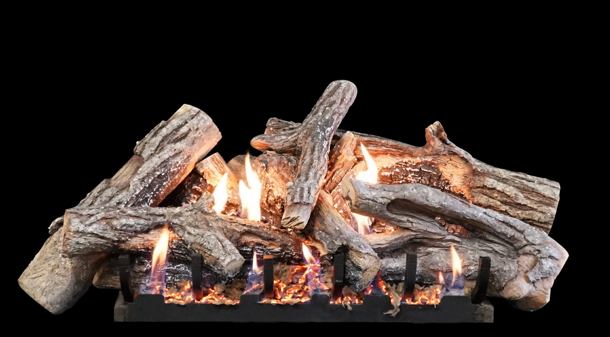 Empire WMH Fallen Timber 24" 8-Piece Refractory Log Set - LS24CT