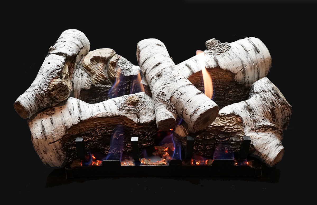 Empire WMH Birch Burncrete 24" 6-Piece Log Set - LS24CB