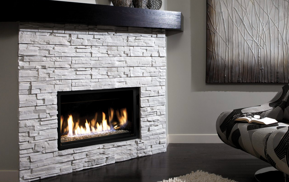 Kingsman ZCV 36" Linear Zero Clearance Direct Vent Gas Fireplace - ZCVRB3622