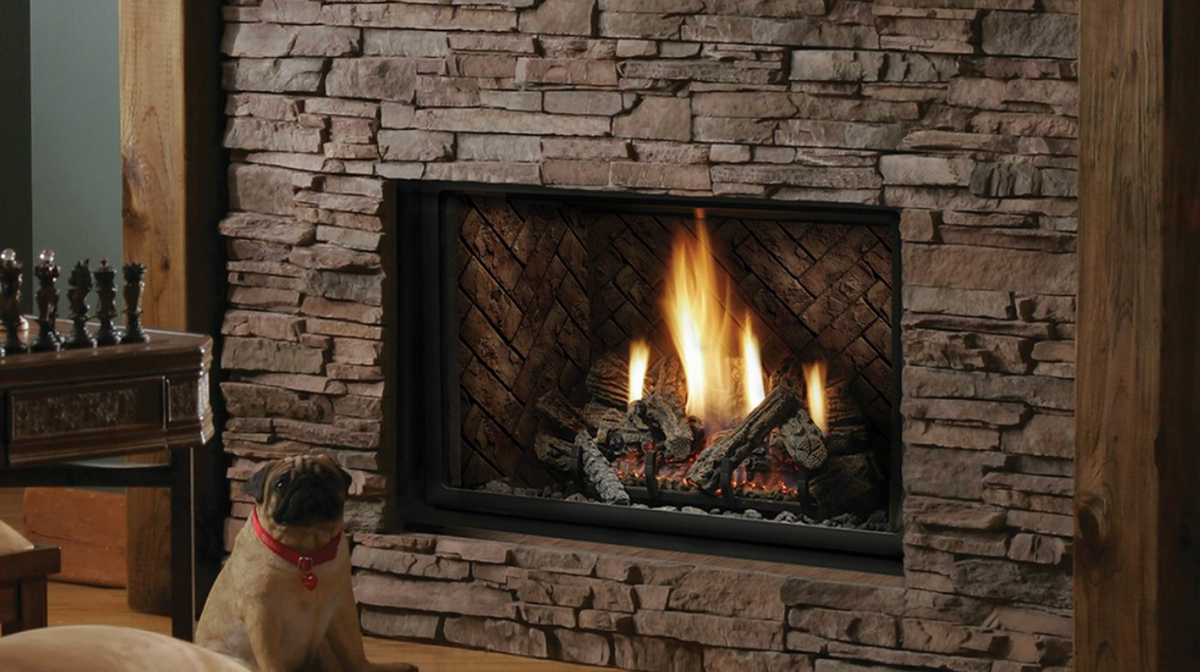 Kingsman HBZDV 42" Zero Clearance Direct Vent Gas Fireplace, 24,000 BTU - HBZDV4224N
