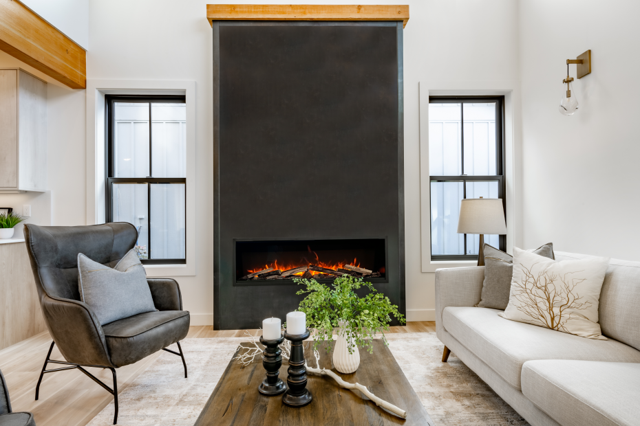 Amantii Symmetry Bespoke Xtra Tall 100" Built-In Electric Fireplace - SYM-100-XT-BESPOKE