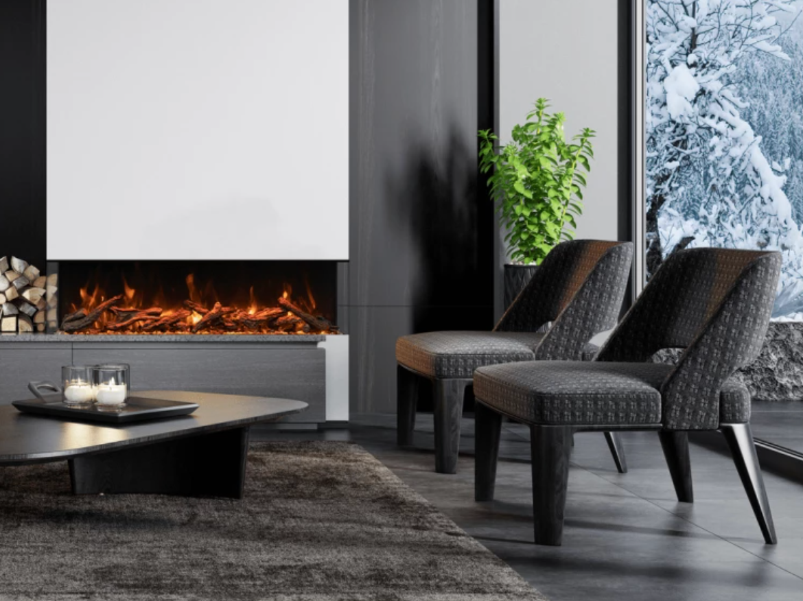 Amantii Tru View XL 60" Deep Smart 3-Sided Built-In Electric Fireplace - 60-TRU-VIEW-XL