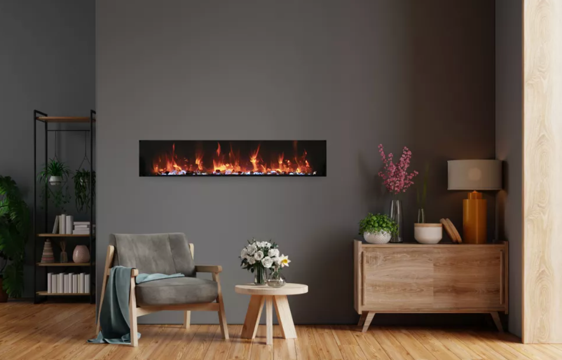Amantii Panorama Lumina Extra Slim 50" Smart Built-In Electric Fireplace - BI-50-XTRASLIM-LUMINA