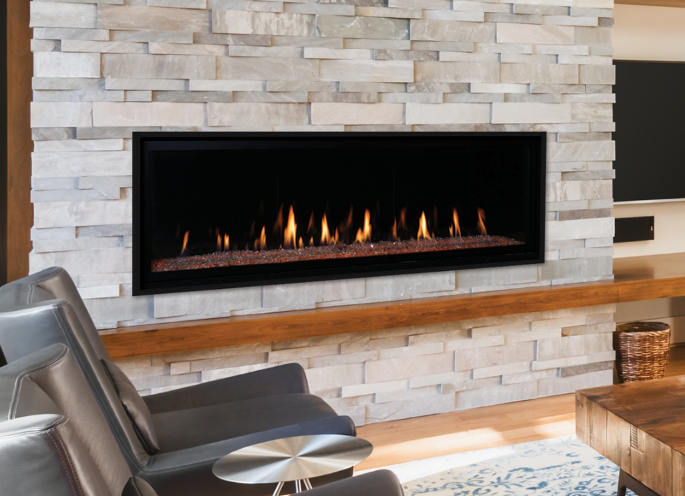 Astria Allume DLX 48" Linear Direct Vent Gas Fireplace - ALLUMEDLX48TEN