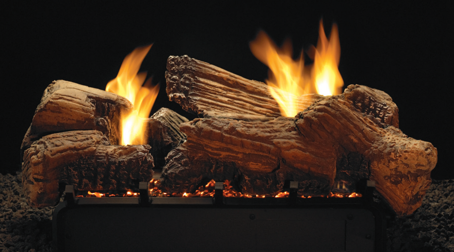 Empire WMH Stone River 18" Multi-Sided Ceramic Fiber Vented/Vent-Free Gas Log Set - LSU18SF