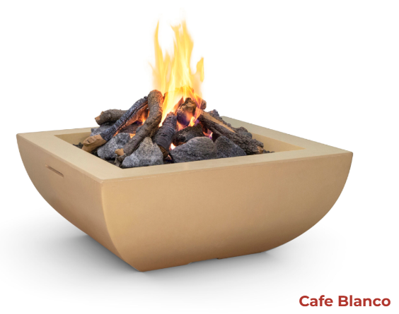 American Fyre Designs Bordeaux Square Fire Pit Bowl - 430-xx-11-M6xC