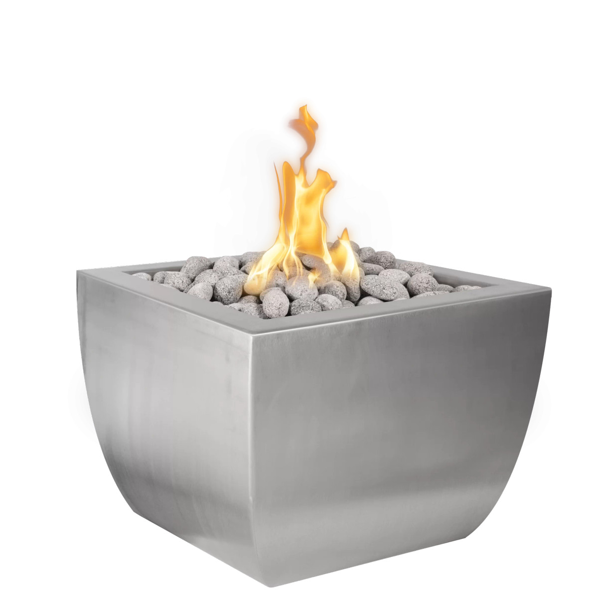 The Outdoor Plus Avalon Tall 36" Fire Pit, Metal Collection - OPT-AVTFPCS3636