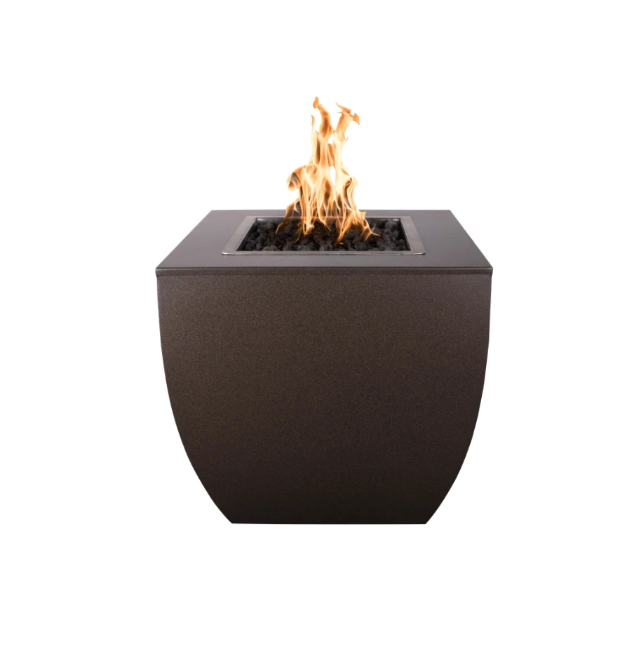 The Outdoor Plus Avalon 30" Tall Fire Pit, Powder Coated Metal - OPT-AVTFPPC3030