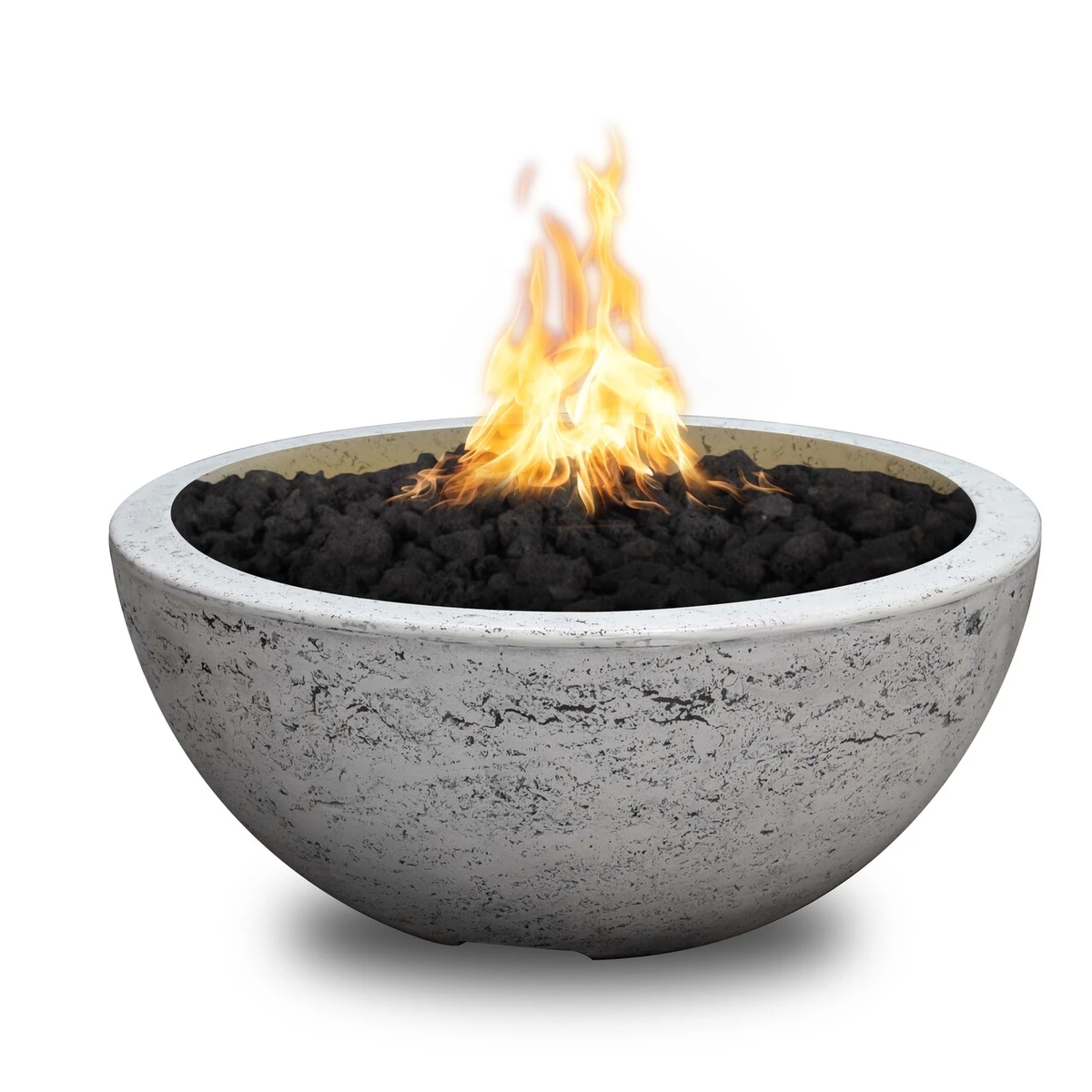 The Outdoor Plus Luna 30" Fire Bowl, GFRC Concrete - OPT-LUNFO30