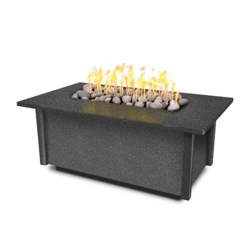The Outdoor Plus Salinas 60" Rectangular Fire Pit, Powder Coat Finish - OPT-SALPC60