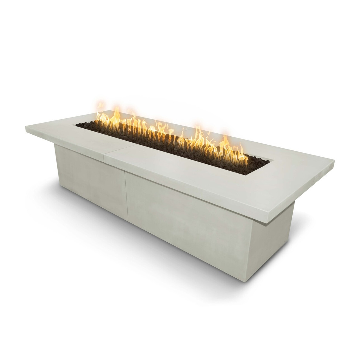 The Outdoor Plus Newport 144" Fire Table, GFRC Concrete - OPT-NPTT144