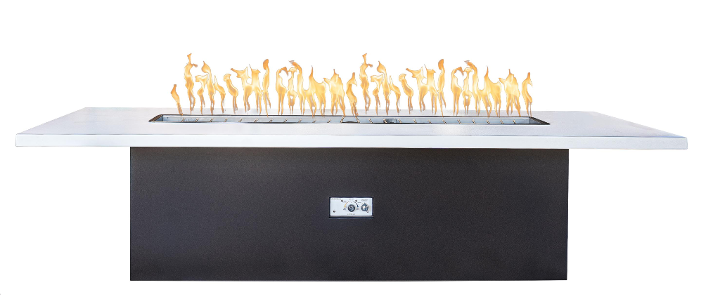 The Outdoor Plus Newport 144" Fire Table, Powder Coated - OPT-NPTTPC144