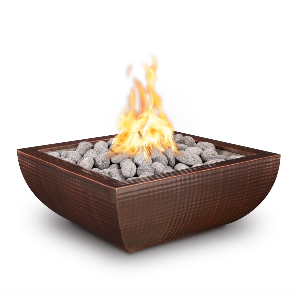 The Outdoor Plus Avalon 24" Square Fire Bowl, Metal Collection - OPT-24AVCPF