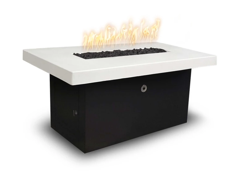 The Outdoor Plus Alberta 36" Fire Pit, Black and White Collection -OPT-ALBPC36-BWC