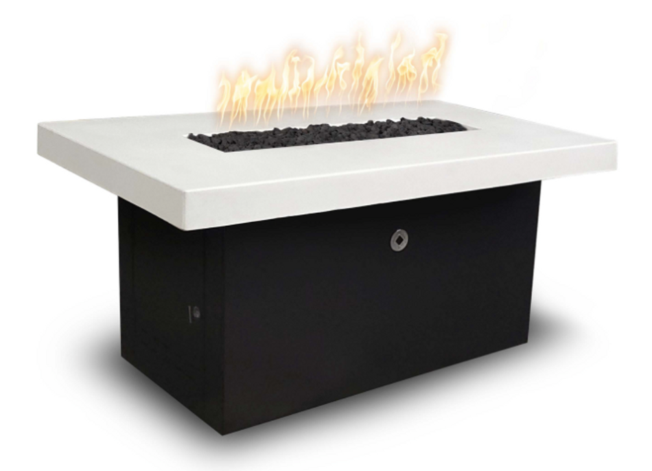 The Outdoor Plus Alberta 48" Fire Pit, Black and White Collection - OPT-ALBPC48-BWC