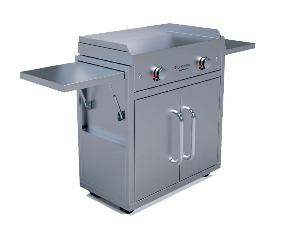 Le Griddle Ranch Hand 30" 2-Burner Freestanding Electric Griddle with Cart - GEE75 CK