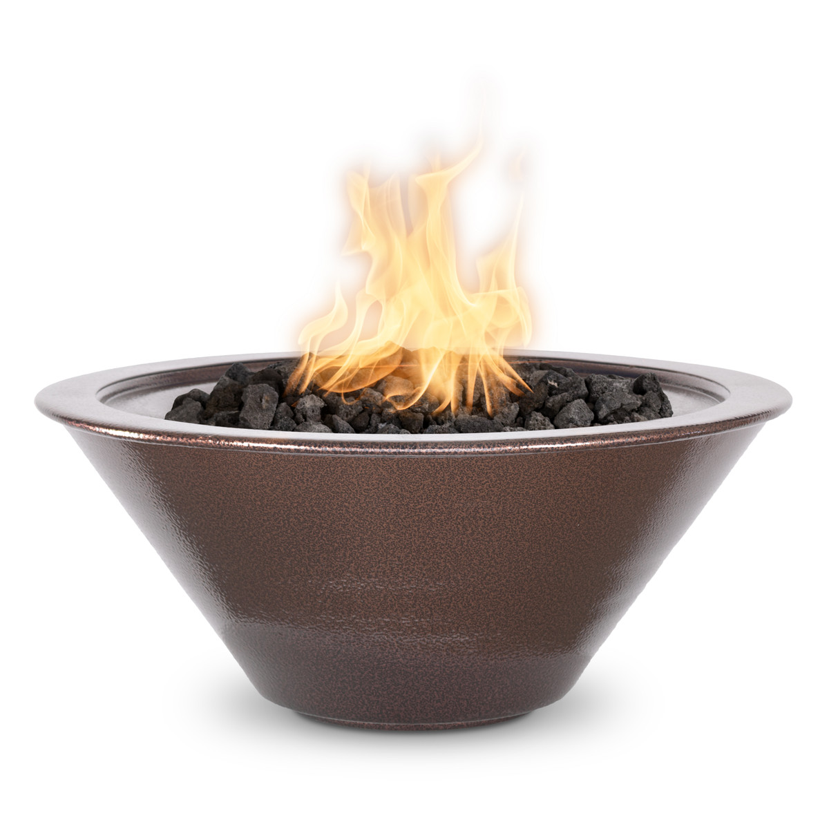 The Outdoor Plus Cazo 24" Round Fire Bowl, Powder Coated Metal -  OPT-R24PCFO