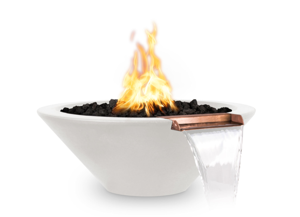 The Outdoor Plus Cazo 48" Fire & Water Bowl, GFRC - OPT-48RFW