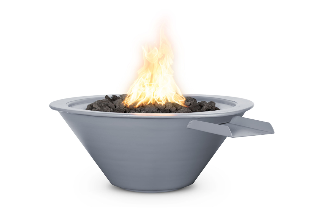 The Outdoor Plus Cazo 24" Powder Coated Fire & Water Bowl - OPT-R24PCFW