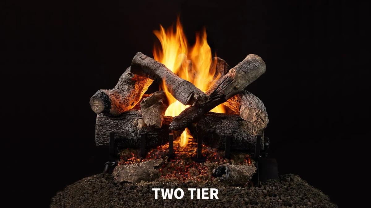 Majestic Grand Oaks 30" 2-Tier Indoor Vented Gas Log Set - 2TR-GO30