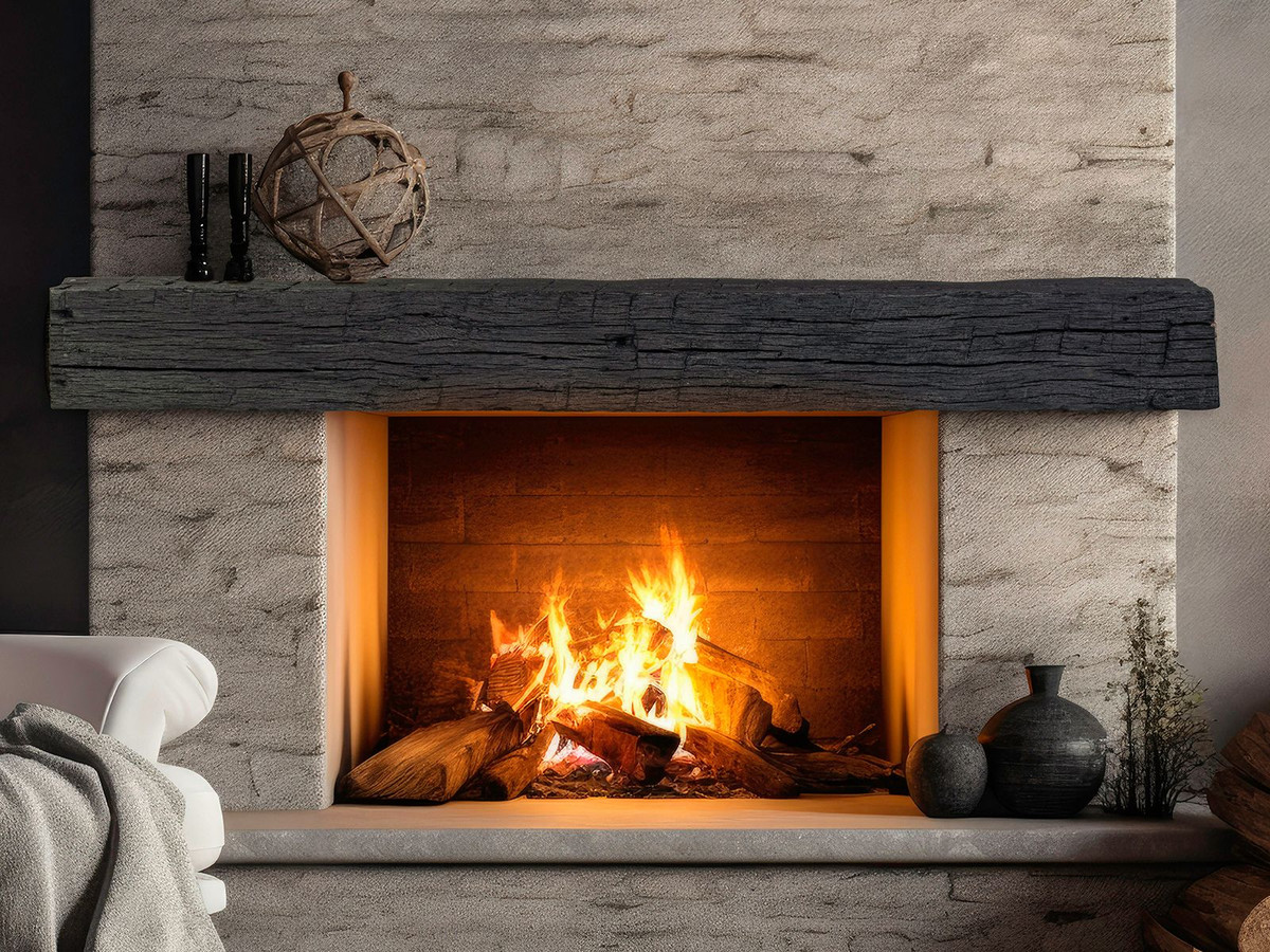 Lexington Hearth Tobacco Barnwood Series Non-Combustible Mantel - Mod Living Spaces