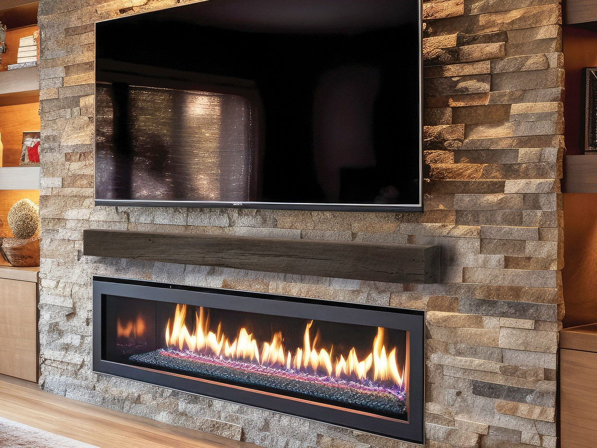 Lexington Hearth Grist Mill Barnwood Non-Combustible Mantel - Mod Living Spaces