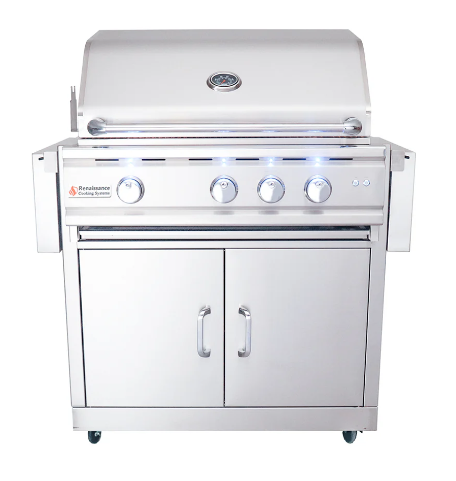 Renaissance Cooking Systems Cutlass Pro 30" Freestanding Grill - RON30B CK