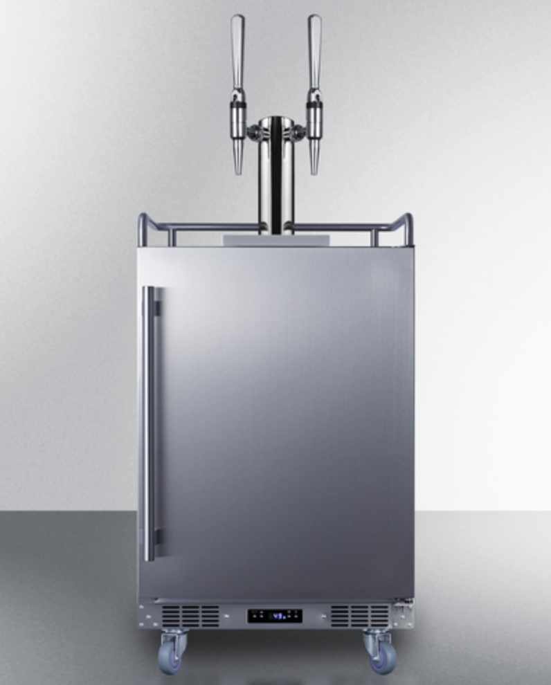 Summit 24" Wide Built-In Nitro Coffee Kegerator - SBC682NCFTWIN