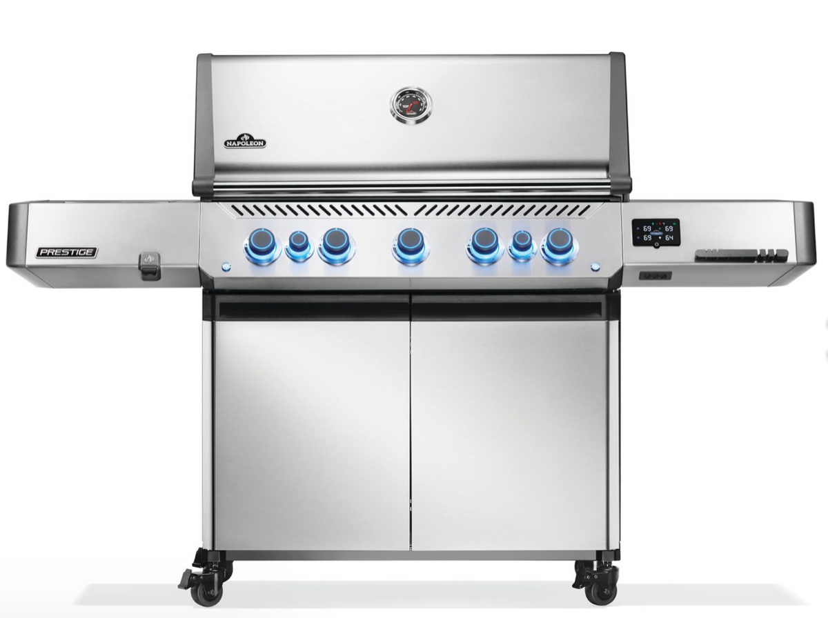 Napoleon Prestige 665 Connected RSIB Freestanding Grill with Infrared Side and Rear Burner - P665VXRSIBNSS
