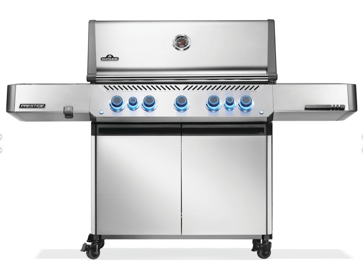 Napoleon Prestige 665 RSIB Freestanding Grill with Infrared Side and Rear Burner - P665VRSIBNSS