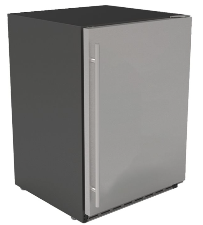 True Flame 24" AMD Outdoor Refrigerator with Stainless Steel Door - AMD-RFR-24S-A