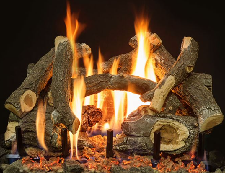 Grand Canyon 2-Burner Series 24" Arizona Weathered Oak Charred Vented Gas Log Set