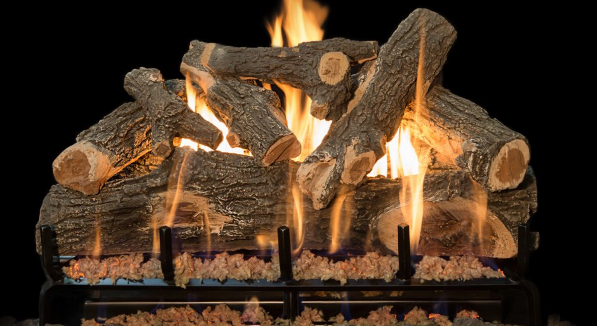 Grand Canyon 3-Burner Series 30" Arizona Weathered Oak Vented Gas Log Set - AWO30LOGS-3