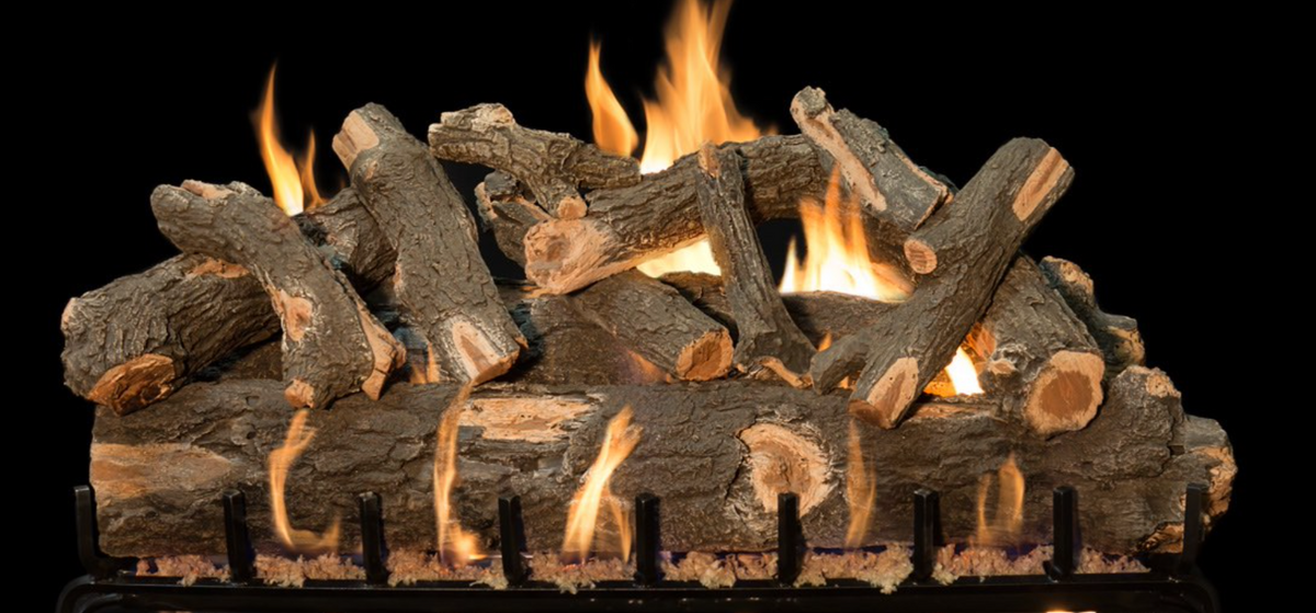 Grand Canyon 3-Burner Series 42" Arizona Weathered Oak Vented Gas Log Set - AWO42LOGS-3