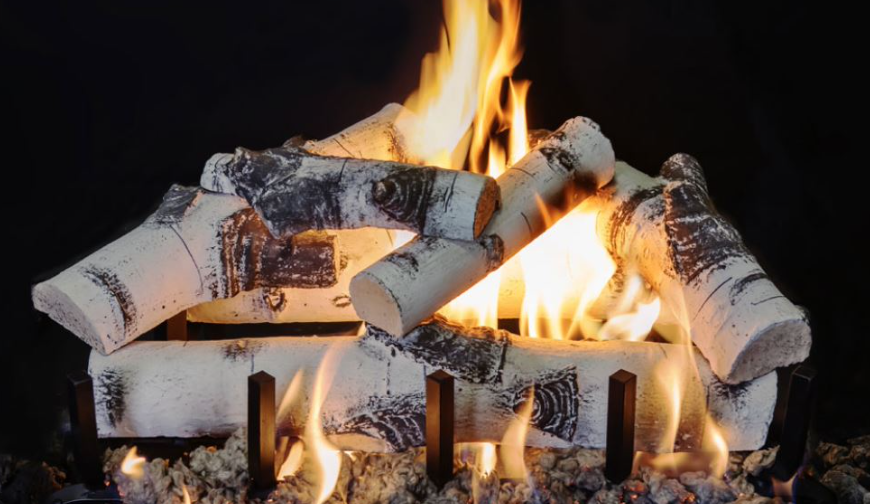 Grand Canyon 3-Burner Series 18" Quaking Aspen Vented Gas Log Set - ASPEN18LOGS-3