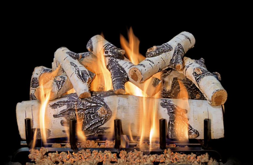 Grand Canyon 3-Burner Series 24" Quaking Aspen Vented Gas Log Set - ASPEN24LOGS-3