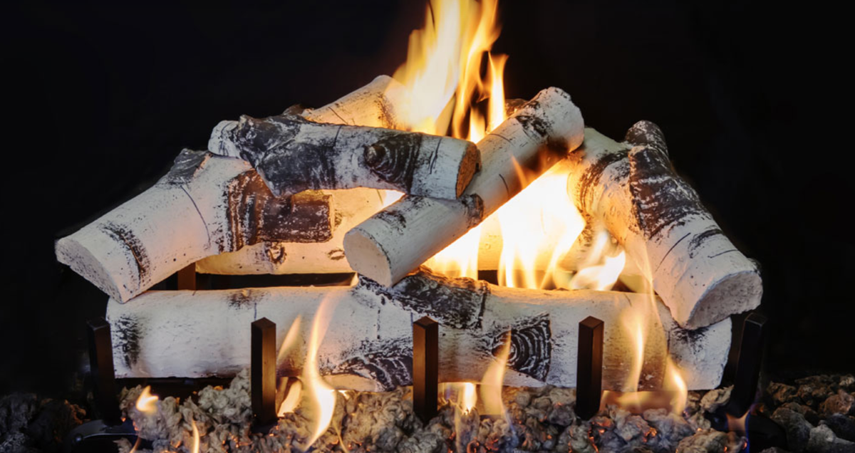 Grand Canyon Outdoor Series 18" Quaking Aspen Vented Gas Log Set - ASPEN18LOGS-OD