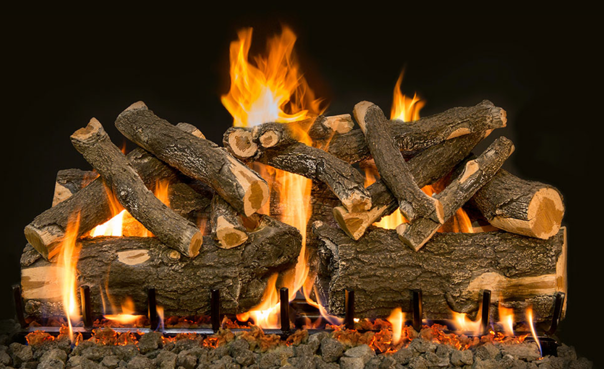 Grand Canyon Outdoor Series 42" Arizona Weathered Oak Charred Vented Gas Log Set - AWOC42LOGS-OD