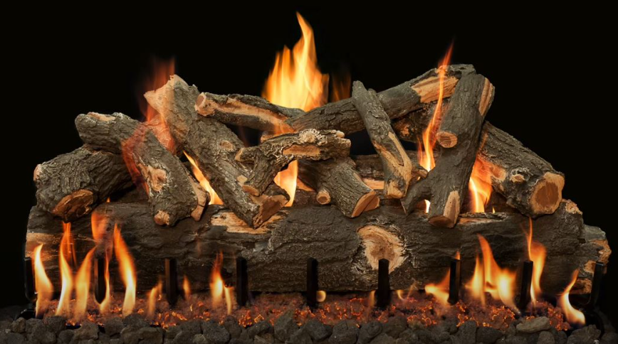 Grand Canyon Arizona Weathered Oak 60" See-Through 2-Burner Vented Gas Log Set - AWOST60LOGS