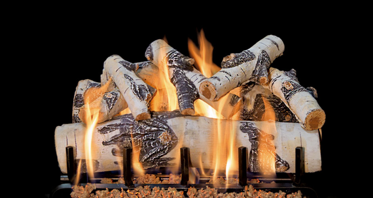 Grand Canyon Quaking Aspen 24" See-Through 3-Burner Vented Gas Log Set - ASPENST24LOGS-3