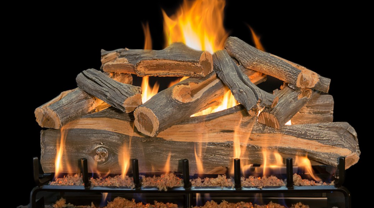Grand Canyon Arizona Juniper 36" See - Through 3-Burner Vented Gas Log Set - AJST36LOGS-3