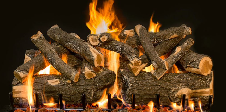 Grand Canyon Jumbo Series 96" Arizona Weather Oak Charred Vented Gas Log Set - JUMBOAWOC96LOGS
