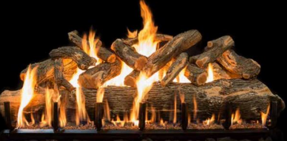 Grand Canyon Jumbo See-Through Series 72" Arizona Weathered Oak Vented Gas Log Set - JUMBOAWOST72LOGS