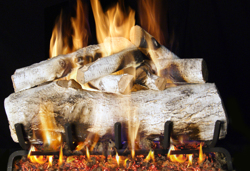 Real Fyre Mountain Birch 18" Designer Series G45 Outdoor Standard Vented Gas Log Set - MBW-18-OD