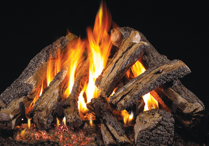 Real Fyre Gnarled Split Oak 36" Designer Series G45 Standard Outdoor Vented Gas Log - GSO-36-OD